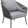 Outdoormöbel|KARE Design Sessel Elba Grau