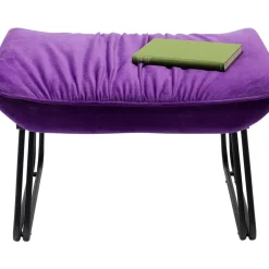 Sessel|KARE Design Sessel Mit Hocker Snuggle Lila (2/Tlg)