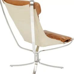 Sessel|KARE Design Sessel Mit Hocker Washington Braun