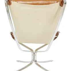 Sessel|KARE Design Sessel Mit Hocker Washington Braun