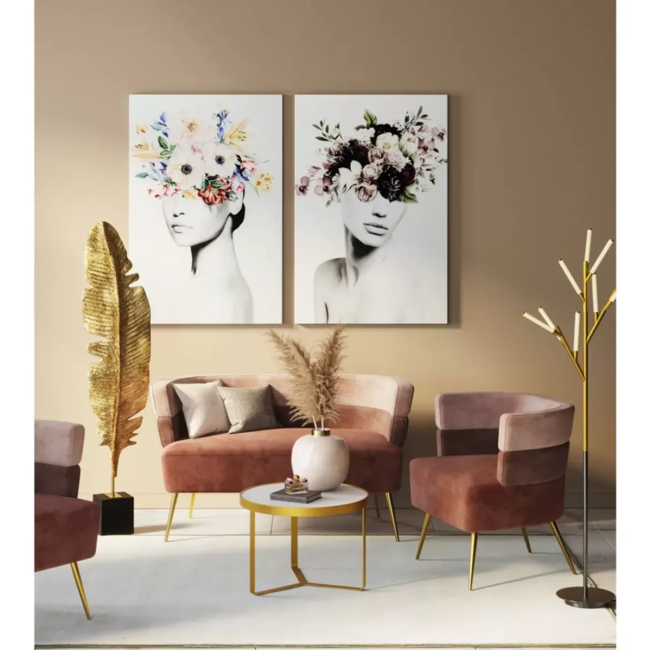Sessel|KARE Design Sessel Sandwich Rose