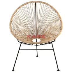 Outdoormöbel|KARE Design Sessel Spaghetti Natur