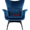 Sessel|KARE Design Sessel Tudor Velvet Petrol