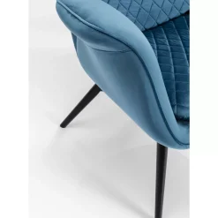 Sessel|KARE Design Sessel Tudor Velvet Petrol