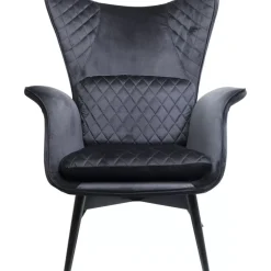 Sessel|KARE Design Sessel Tudor Velvet Schwarz