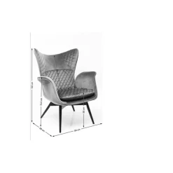Sessel|KARE Design Sessel Tudor Velvet Schwarz