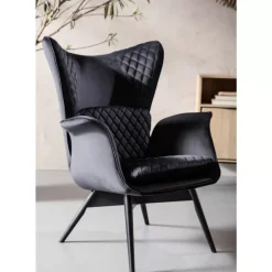Sessel|KARE Design Sessel Tudor Velvet Schwarz