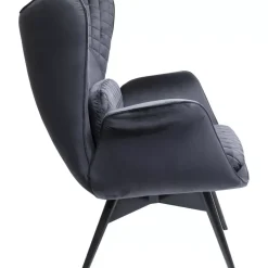 Sessel|KARE Design Sessel Tudor Velvet Schwarz