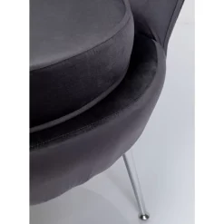 Sessel|KARE Design Sessel Water Lily Chrom Grau