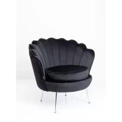 Sessel|KARE Design Sessel Water Lily Chrom Schwarz