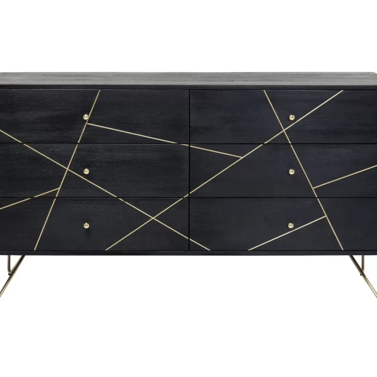Kommoden & Sideboards|KARE Design Sideboard Gold Vein