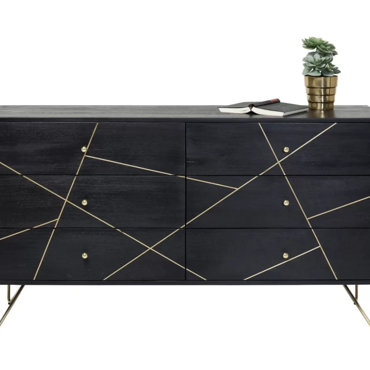 Kommoden & Sideboards|KARE Design Sideboard Gold Vein