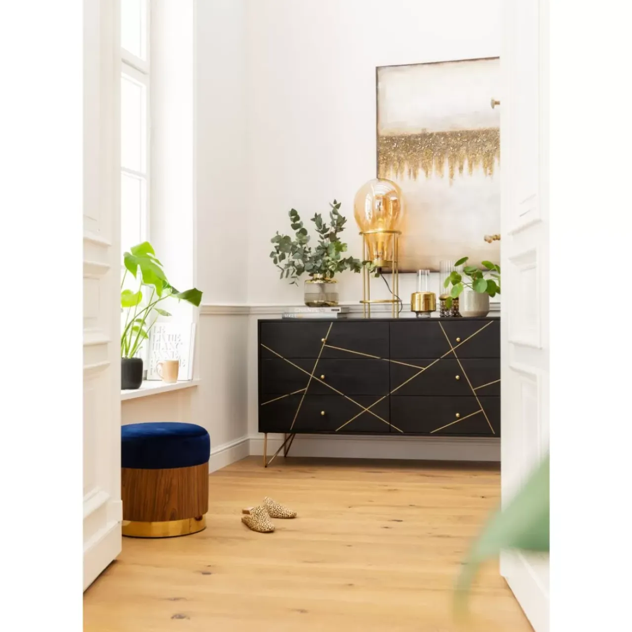 Kommoden & Sideboards|KARE Design Sideboard Gold Vein