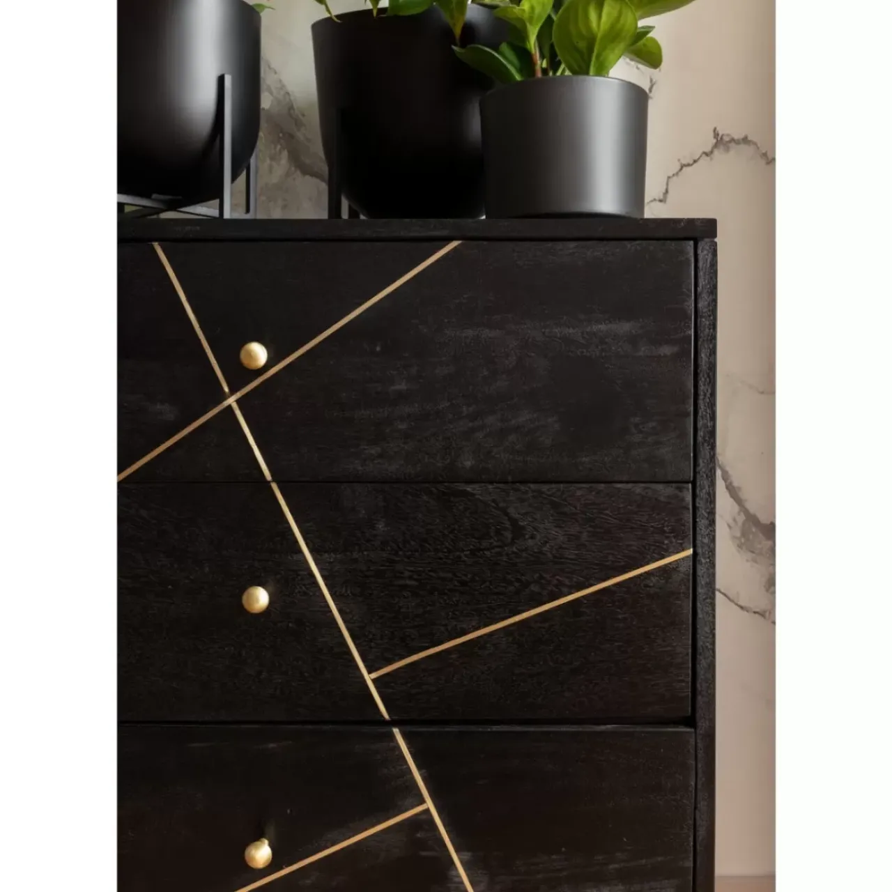 Kommoden & Sideboards|KARE Design Sideboard Gold Vein