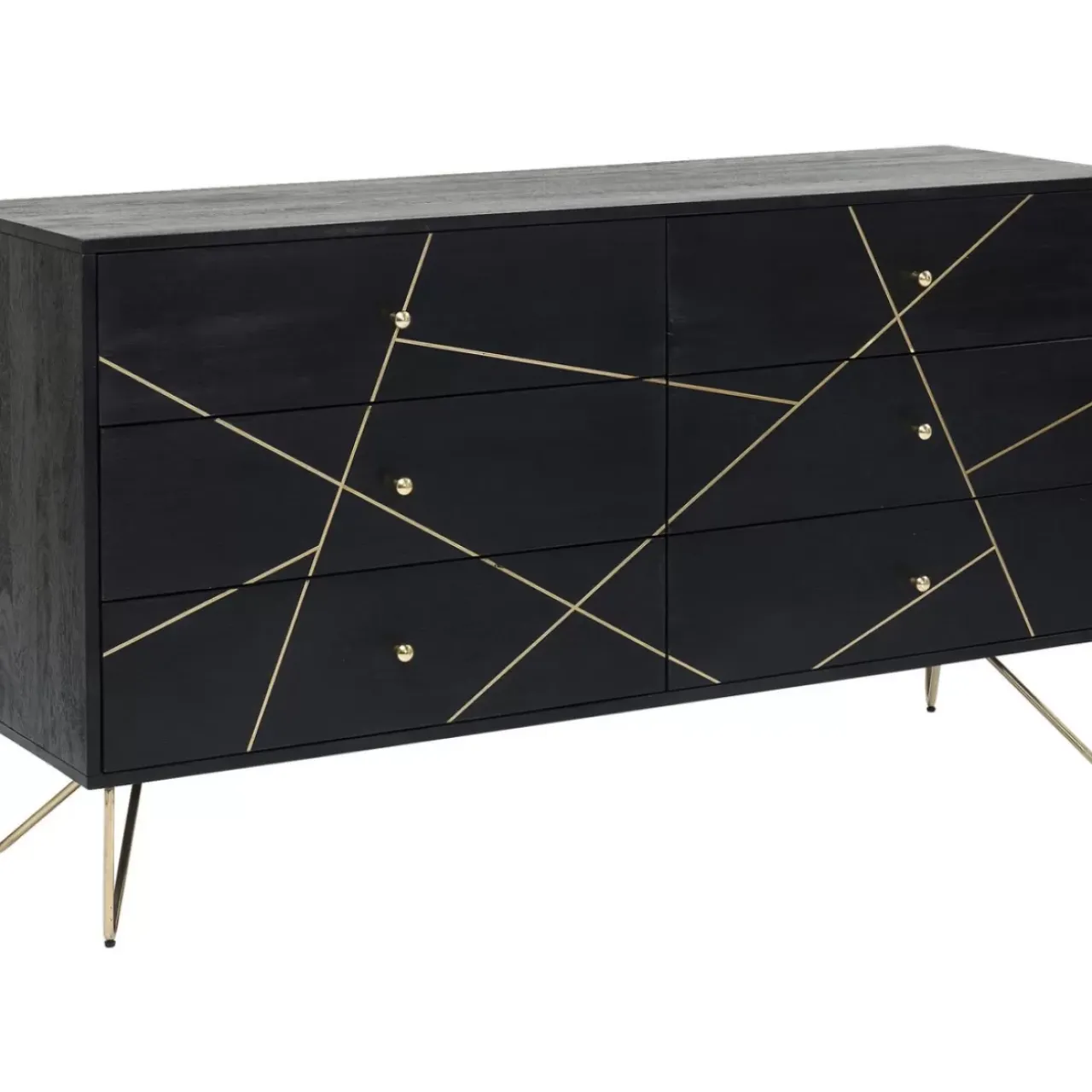 Kommoden & Sideboards|KARE Design Sideboard Gold Vein