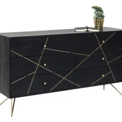 Kommoden & Sideboards|KARE Design Sideboard Gold Vein