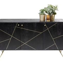 Kommoden & Sideboards|KARE Design Sideboard Gold Vein 3 Turig 145X82Cm