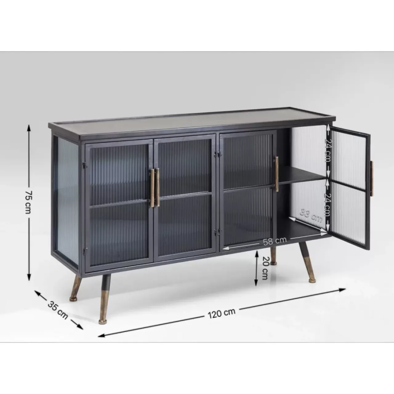 Kommoden & Sideboards|KARE Design Sideboard La Gomera 4 Turen