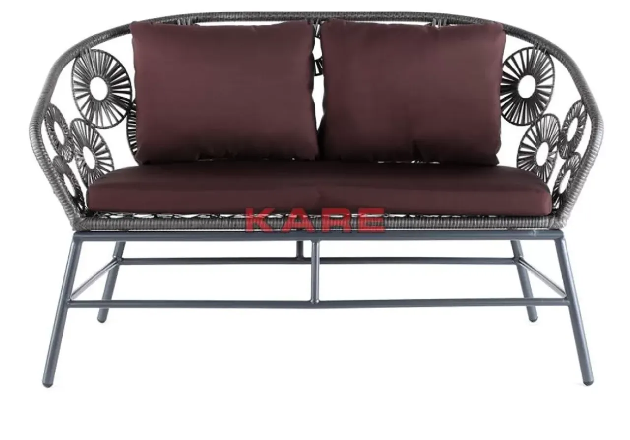 Outdoormöbel|KARE Design Sofa Ibiza Braun