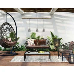 Outdoormöbel|KARE Design Sofa Ibiza Braun