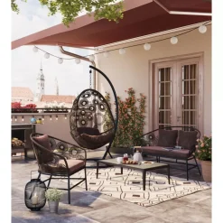 Outdoormöbel|KARE Design Sofa Ibiza Braun