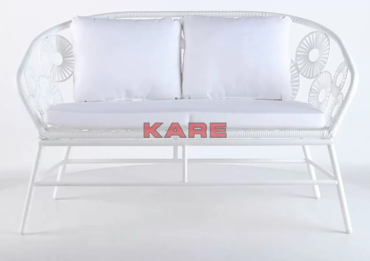 Outdoormöbel|KARE Design Sofa Ibiza Weiss