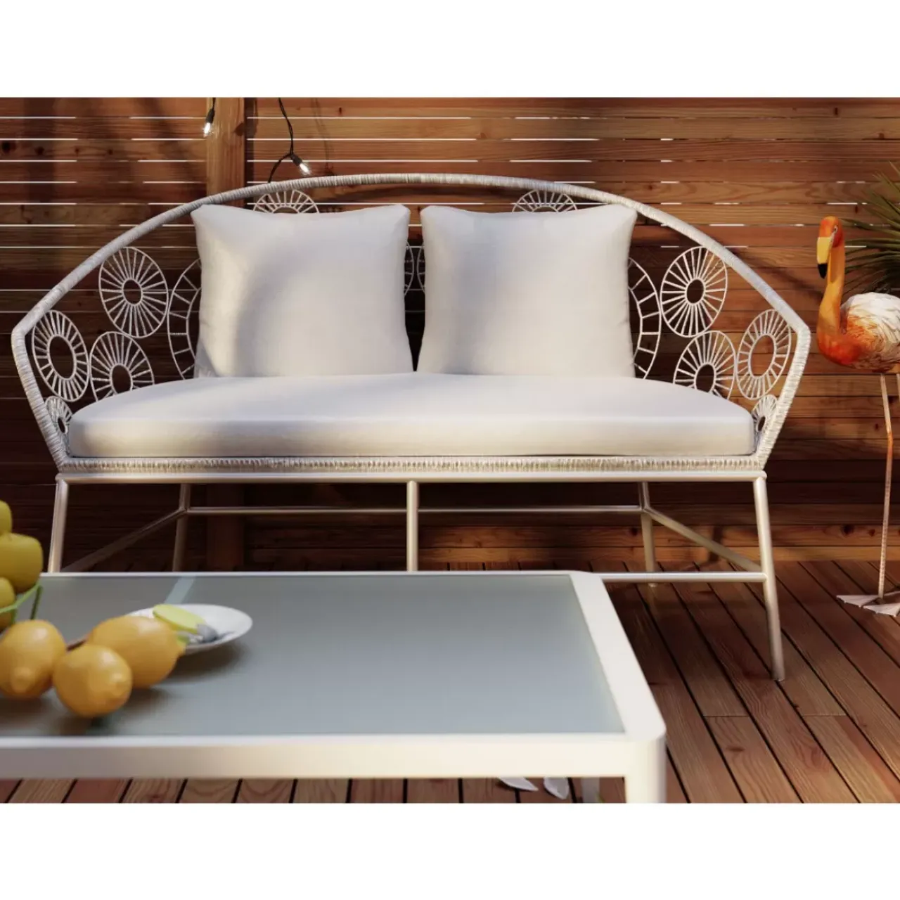 Outdoormöbel|KARE Design Sofa Ibiza Weiss