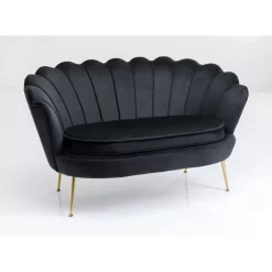 Sofas & Couches|KARE Design Sofa Water Lily 2-Sitzer Schwarz 132Cm