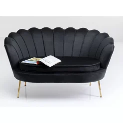 Sofas & Couches|KARE Design Sofa Water Lily 2-Sitzer Schwarz 132Cm