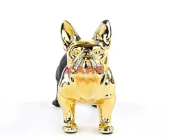 Deko & Geschenkartikel|KARE Design Spardose Bulldog Gold-Schwarz
