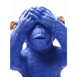 Deko & Geschenkartikel|KARE Design Spardose Monkey Mizaru Blau