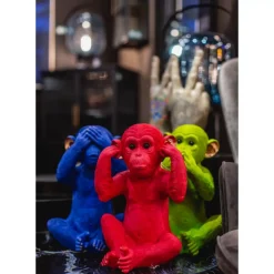 Deko & Geschenkartikel|KARE Design Spardose Monkey Mizaru Blau