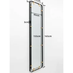 Spiegel|KARE Design Spiegel Betsy Frame Rectangular Metal 55X165Cm