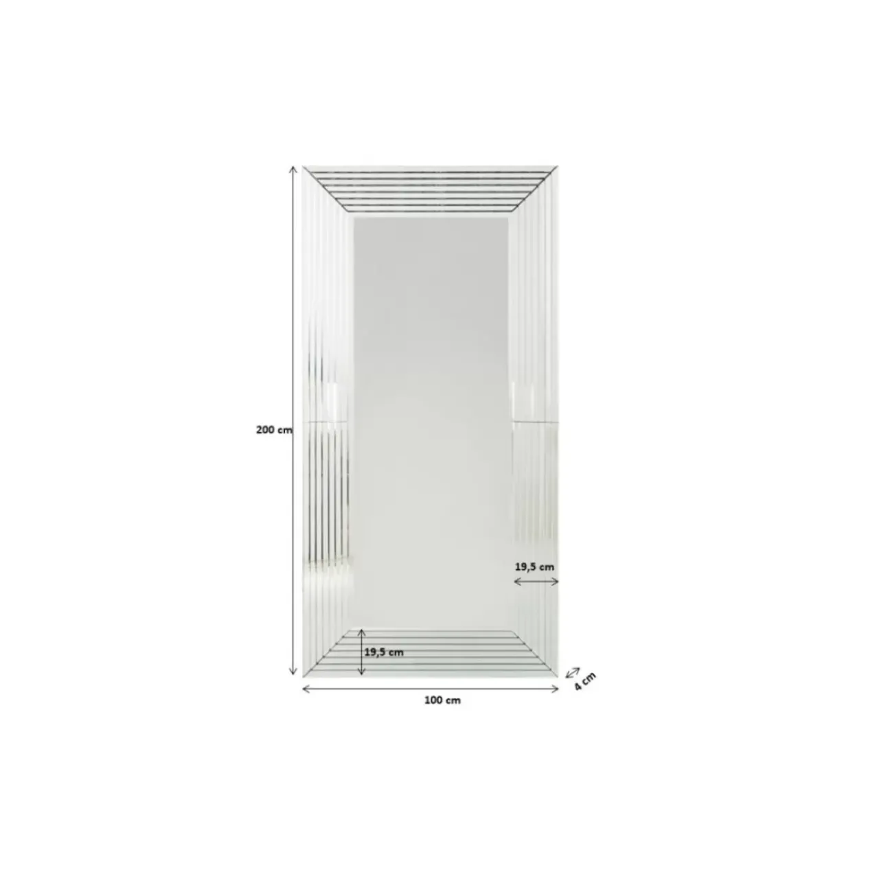 Spiegel|KARE Design Spiegel Linea 100X200Cm