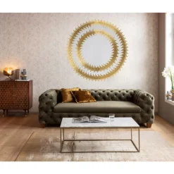 Spiegel|KARE Design Spiegel Solare Gold O132Cm