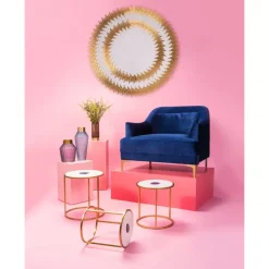 Spiegel|KARE Design Spiegel Solare Gold O132Cm