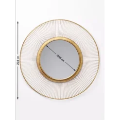 Spiegel|KARE Design Spiegel Sun Storm Gold O93Cm