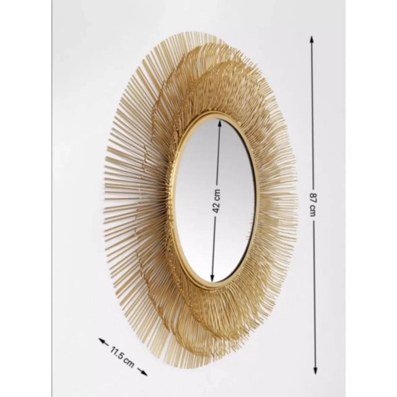 Spiegel|KARE Design Spiegel Sunburst Tre Gold O87Cm