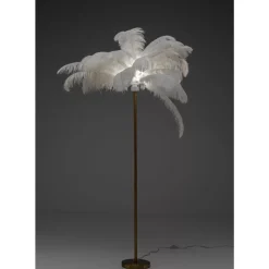 Steh & Bodenleuchten|KARE Design Stehleuchte Feather Palm Weis 165Cm