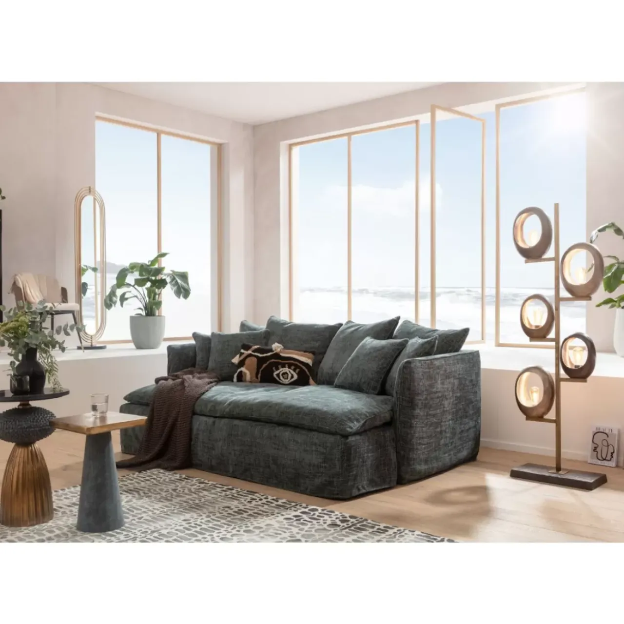 Steh & Bodenleuchten|KARE Design Stehleuchte Five Loops 173Cm