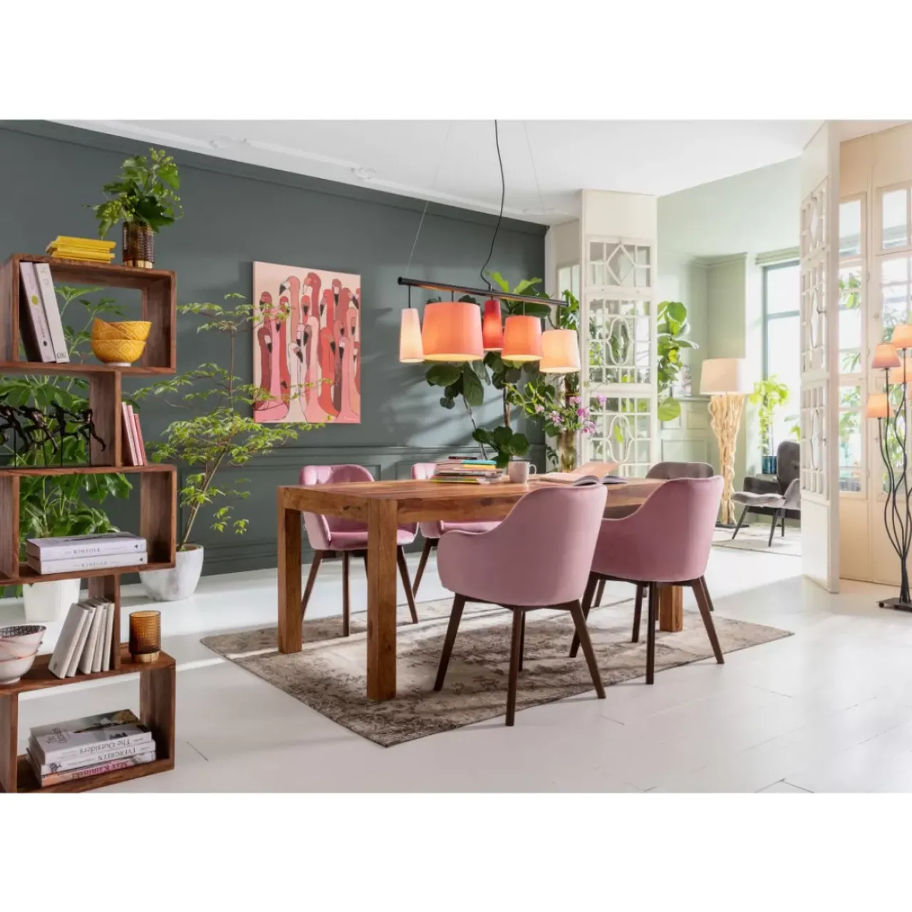 Steh & Bodenleuchten|KARE Design Stehleuchte Flexible Berry Cinque