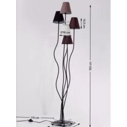 Steh & Bodenleuchten|KARE Design Stehleuchte Flexible Mocca Cinque