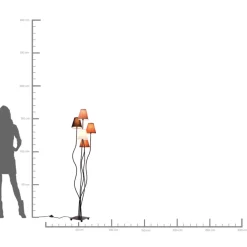 Steh & Bodenleuchten|KARE Design Stehleuchte Flexible Mocca Cinque