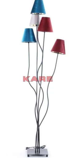 Steh & Bodenleuchten|KARE Design Stehleuchte Flexible Velvet Schwarz Cinque