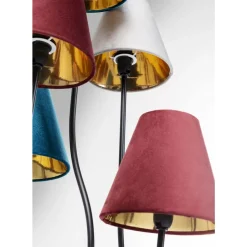 Steh & Bodenleuchten|KARE Design Stehleuchte Flexible Velvet Schwarz Cinque