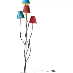 Steh & Bodenleuchten|KARE Design Stehleuchte Flexible Velvet Schwarz Cinque