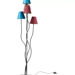 Steh & Bodenleuchten|KARE Design Stehleuchte Flexible Velvet Schwarz Cinque