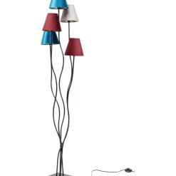Steh & Bodenleuchten|KARE Design Stehleuchte Flexible Velvet Schwarz Cinque