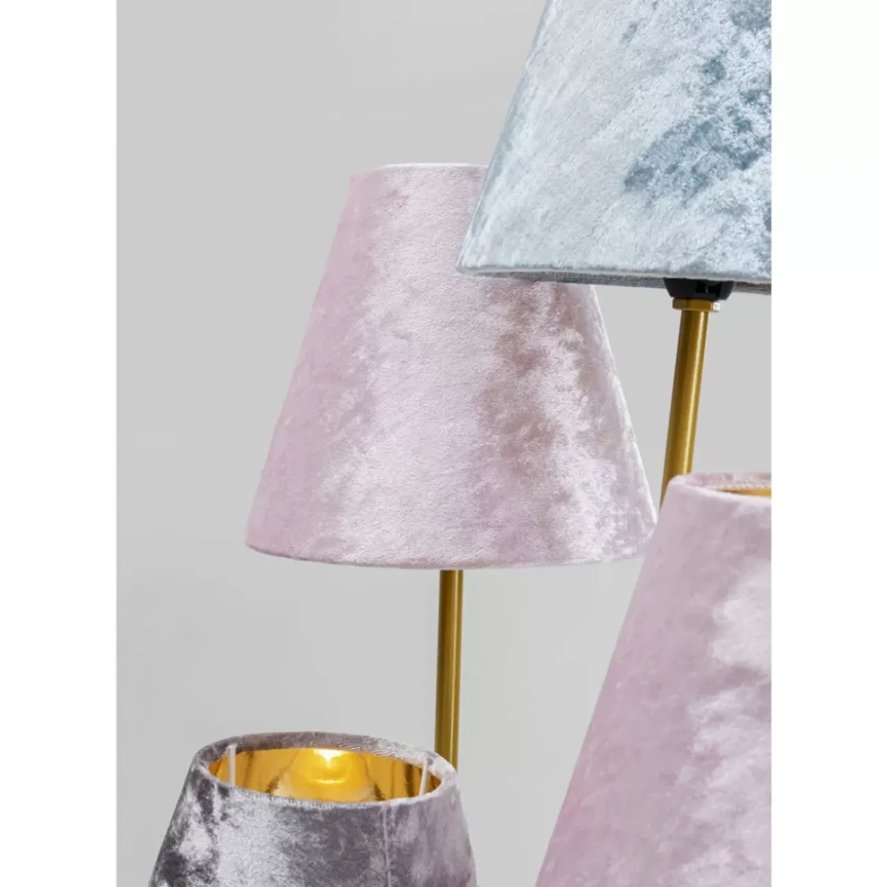 Steh & Bodenleuchten|KARE Design Stehleuchte Flexible Velvet Brass Cinque