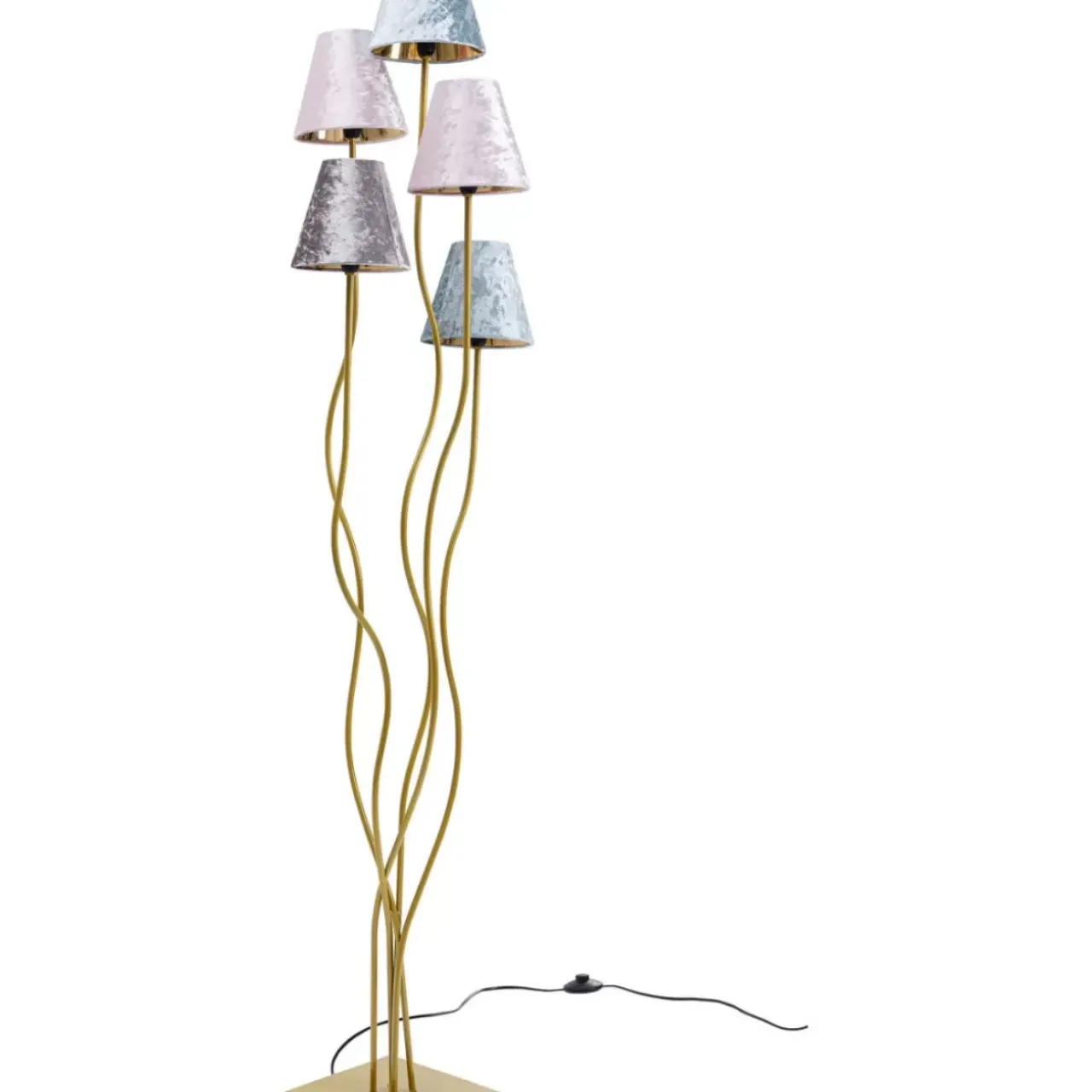 Steh & Bodenleuchten|KARE Design Stehleuchte Flexible Velvet Brass Cinque